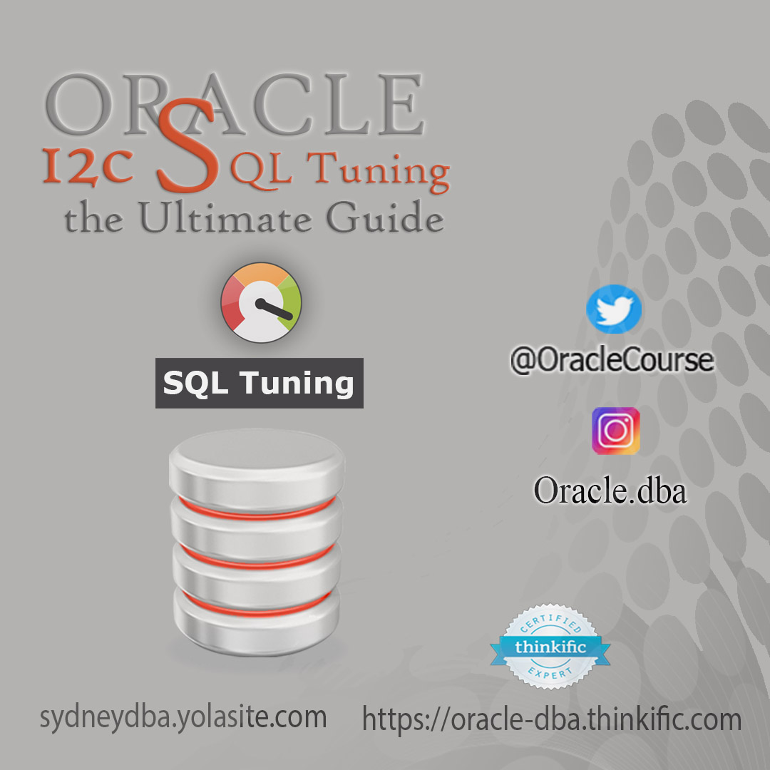 OracleCourse's tweet photo. Oracle 12c SQL Tuning - the Ultimate Guide - 90%off ( Buy it by 12.99 USD Only)
https://t.co/4LoJv5MXFc

#DOAG2020 #DOAG #DOAG20 #ORACLE  #PowerBI #plsql #PCIDSS #PASSTHEKNOWLEDGE #PeopleSoft #Panama #PredictiveAnalytics #PrescriptiveAnalytics #PluginforSAP #podcast #PluginforSAP https://t.co/hBjbOwHgTU