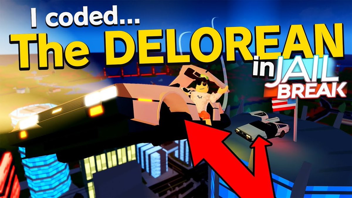 Spookshd On Twitter It S Finally Out My New Jailbreak Video Where You Guessed It I Added The Delorean I Just Did The Work For You Asimo3089 It Flies Hovers And Drives So - videos roblox jailbreak