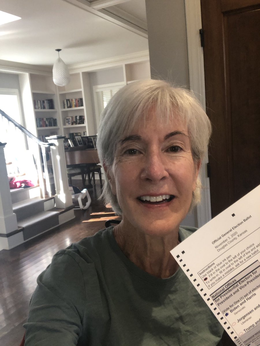 I just voted; how about you? Proud to support KS judges and our terrific Democratic candidates up and down the ballot.
Make your voice heard-and VOTE!! #VOTE #WhenWeAllVote