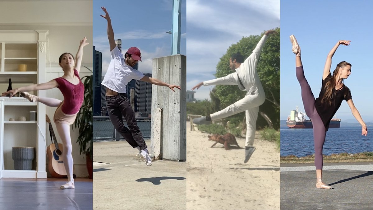 sfballet's tweet photo. Dancers from @PNBallet jump into the next installment of Sequentia, the choreographic chain letter that started with SF Ballet and includes @nycballet and @ABTBallet. To watch → https://t.co/zQwfCwwr4r #SFBTogether #PNBproud #NYCBWell #ABTCrisisReliefFund Thanks: @RefRecordings https://t.co/rLf0P2BVzp
