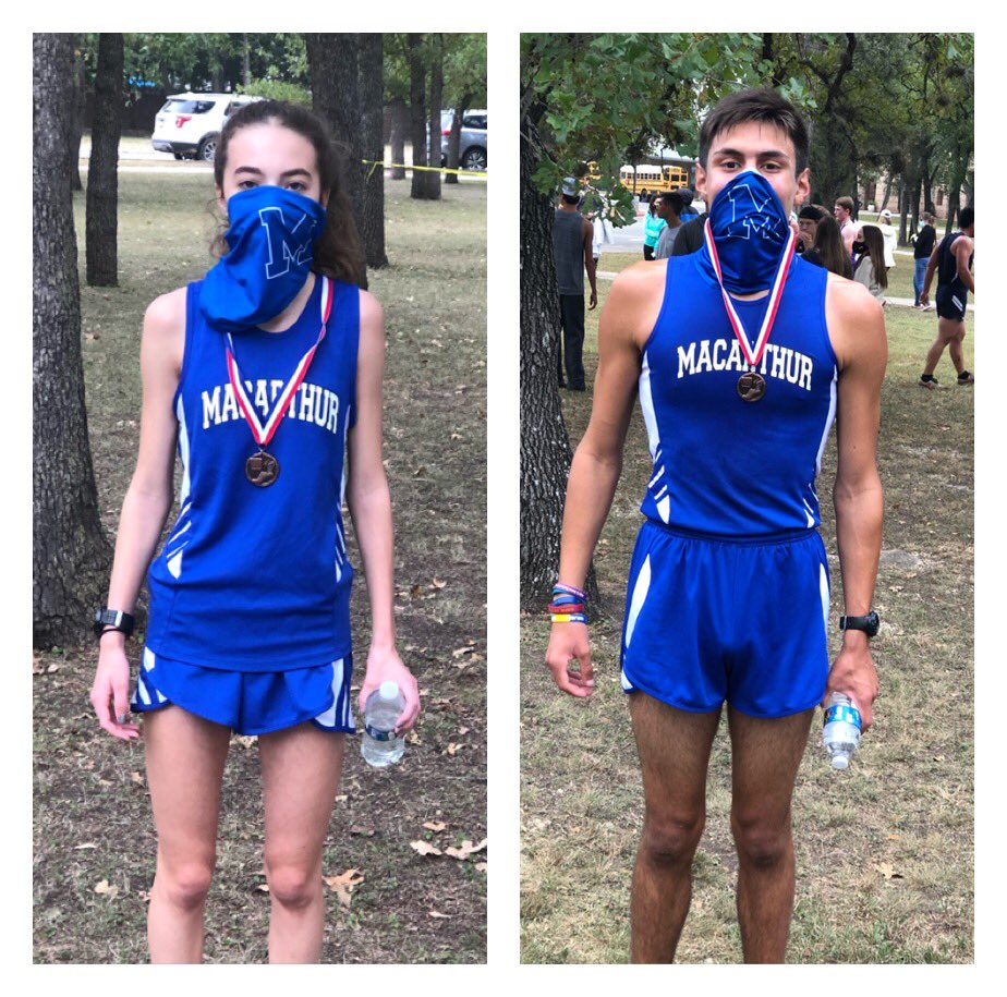macarthurxc's tweet image. Top 10 for these two in Boerne today! Way to go, Andrea and Jude🤘🏾 #FinishOnE @BrahmaNation @RealBrahmaPride