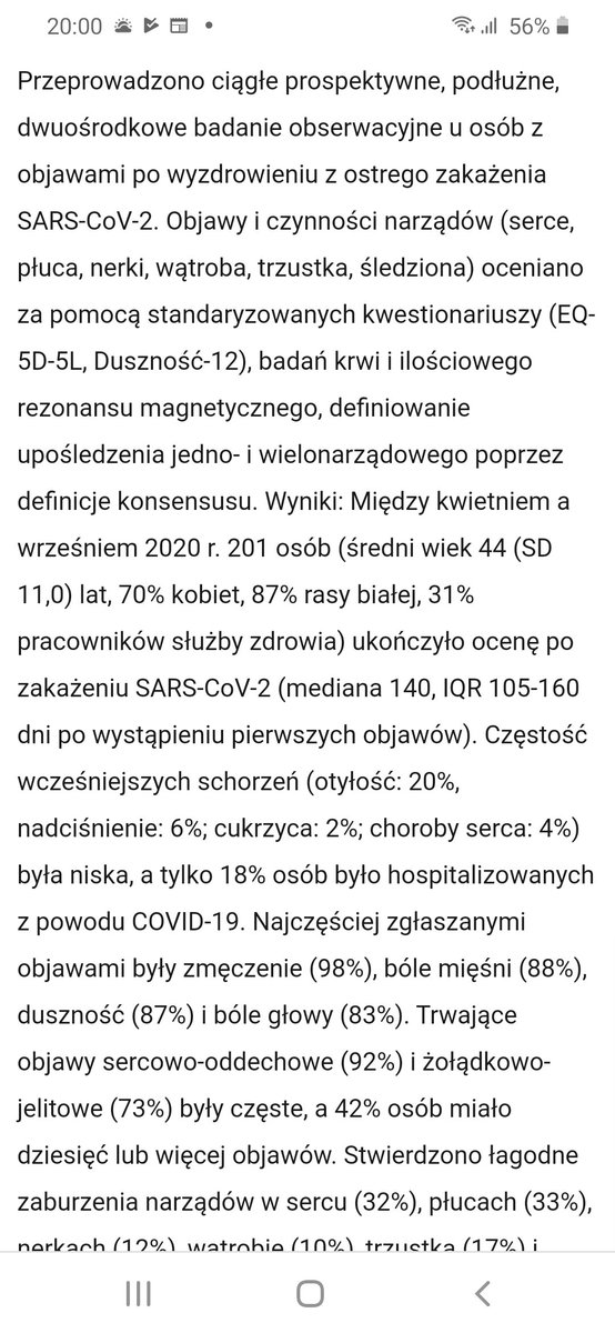 Kto72102356's tweet photo. Zaburzenia wewnątrznarządowe u młodych osób niskiego ryzyka po przebyciu COVID-19... https://t.co/ofBc4TmbW3