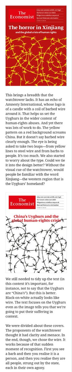 Strong cover this week, and a nod to Solzhenitsyn (I assume) on the striking map that accompanies the cover package https://www.economist.com/china/2020/10/17/how-xinjiangs-gulag-tears-families-apart