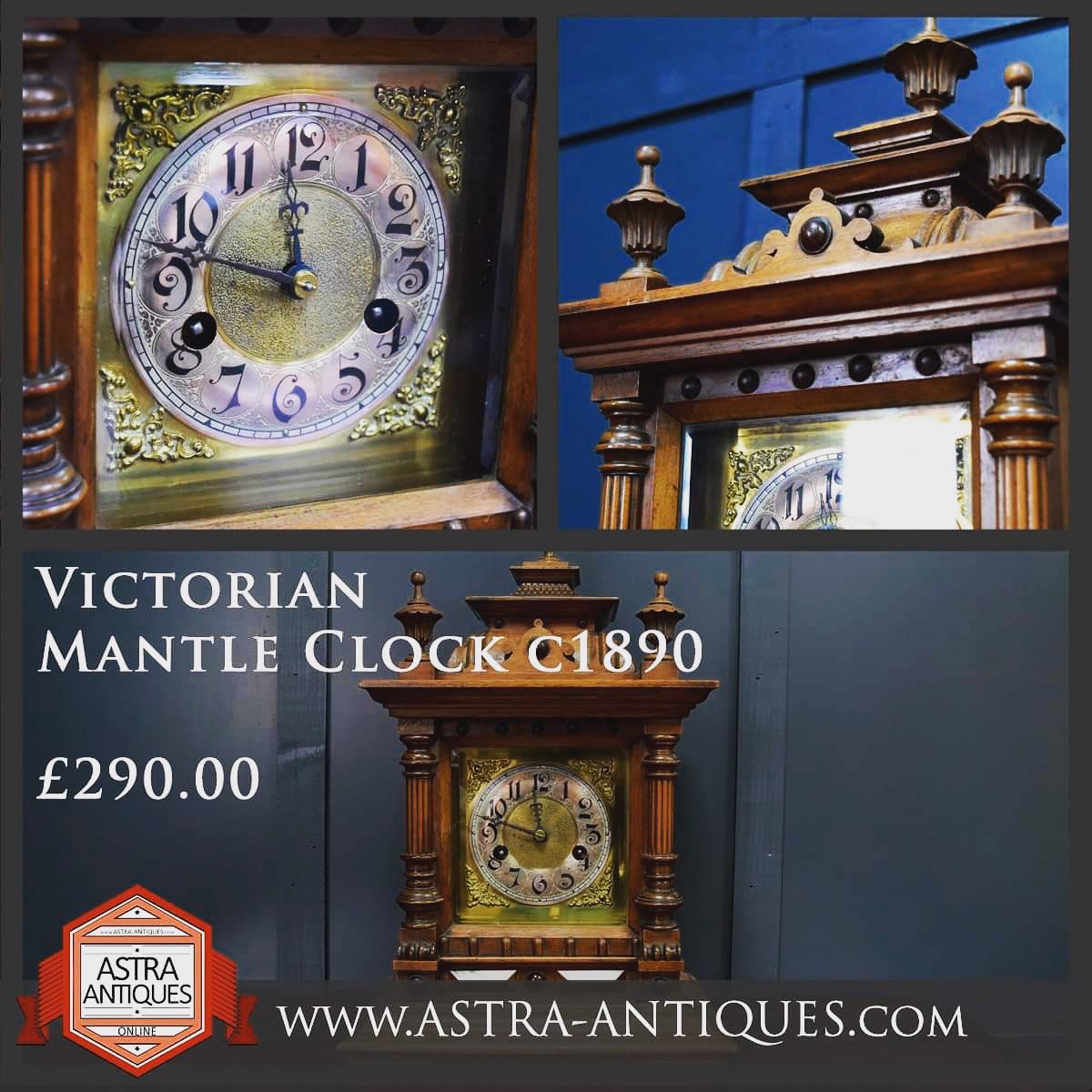 Glorious Victorian mantle clock now added to our website. #newstock #victorian #victorianmantleclock #victorianhome #traditional #astraantiquescentre #hemswell #lincolnshire https://t.co/P077ABNwZI