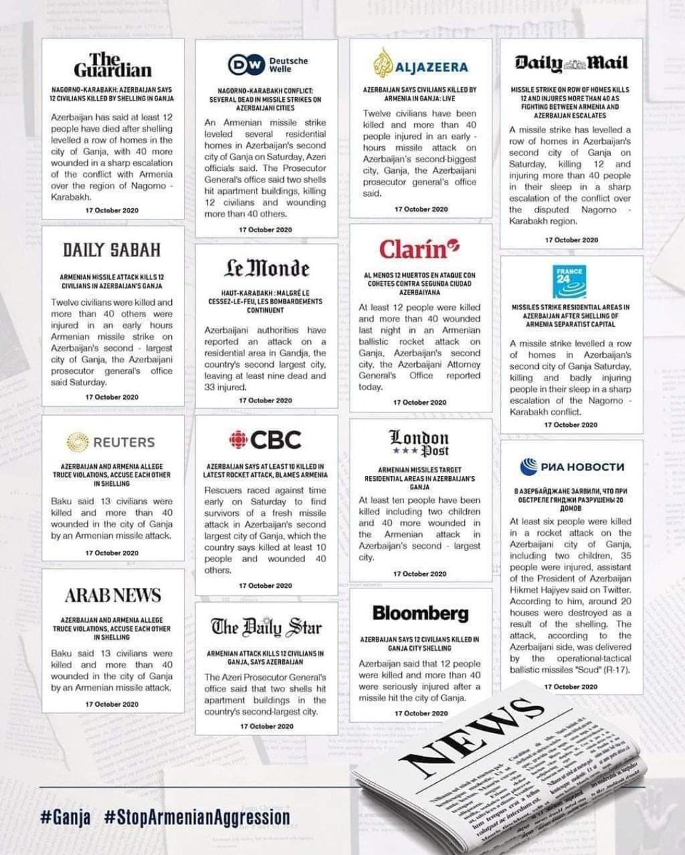 #bevoiceofganja
#SeninleyizAzerbaycan 
#PrayGanja 
#StopArmenianAggression 
#StopArmenianTerrorism