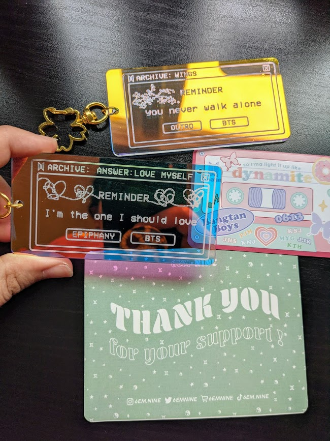 divinelovebot's tweet photo. mentioned this on insta but my keychains from @6EMNINE arrived and I now have the full set!! these are beyond beautiful and i'm so happy with my purchase!! https://t.co/IZ568upsFr
