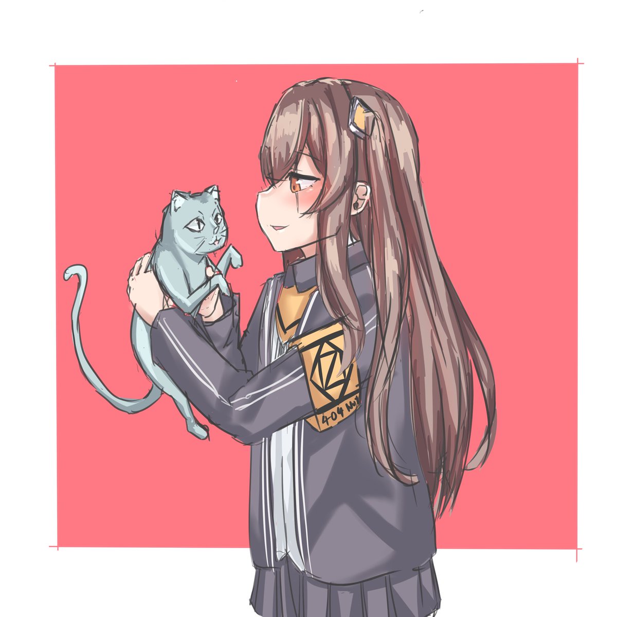 猫と45姉
#ump45
#ドルフロ
#少女前線 