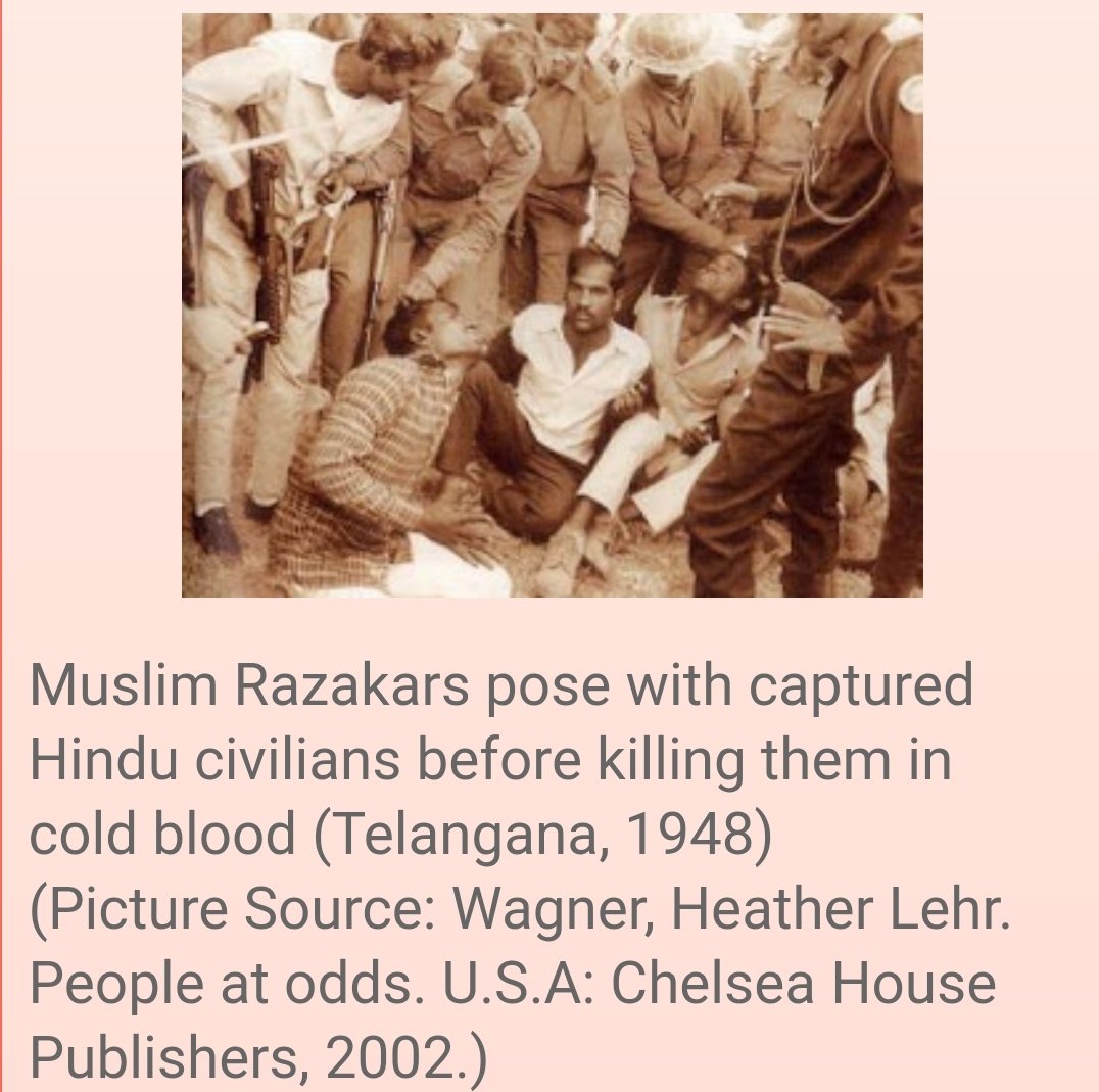 The razakars attacked many villages in Telangana region, looting people, raping women and conducting massacres, and spread the reign of terror.