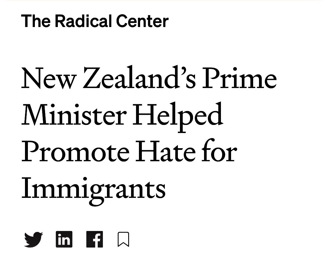 Jacinda Ardern: New Zealand’s Trump on immigration