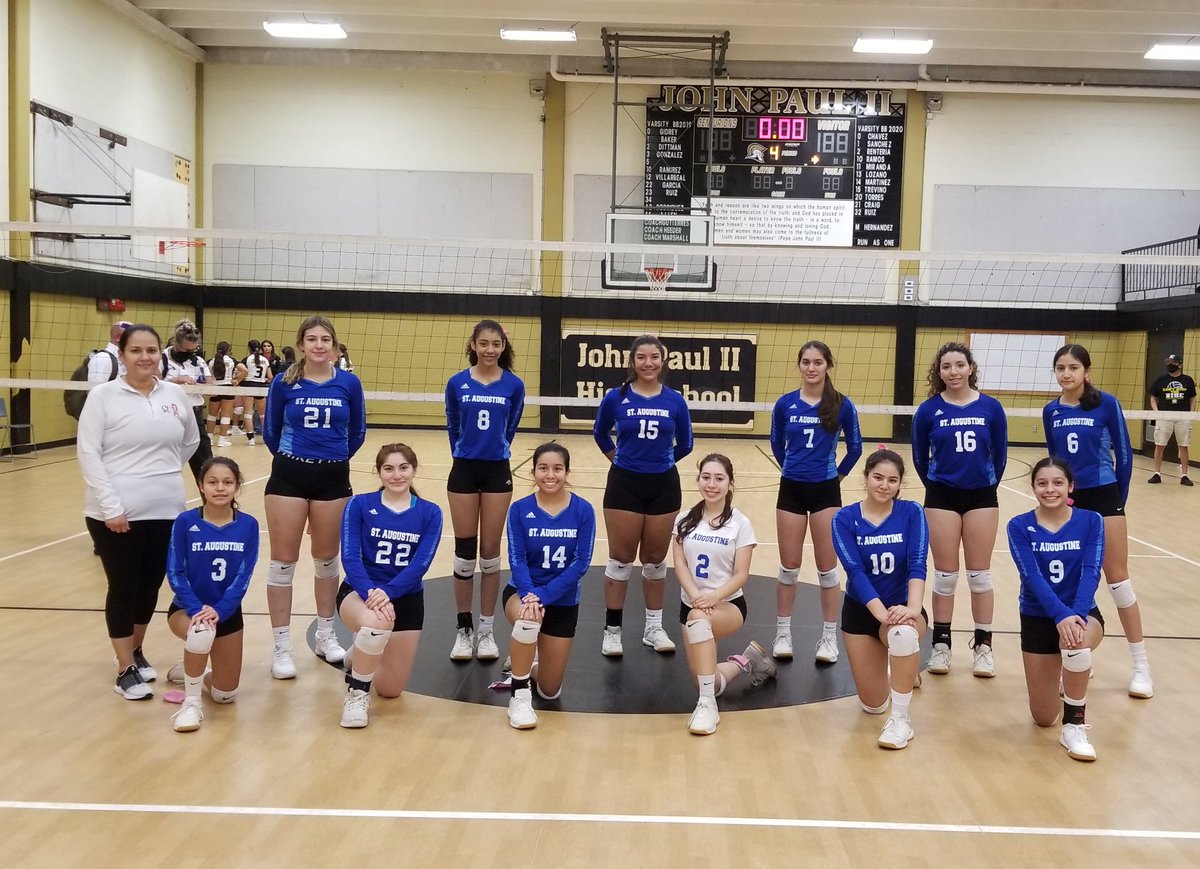 normaeb1974's tweet photo. Congratulations St. Augustine Lady Knights on their victory vs St. John Paul II Lady Centurion.🙏🏐💙#15 @nataliaben31 #Blessed #SeniorYear https://t.co/8mydYlzLcn