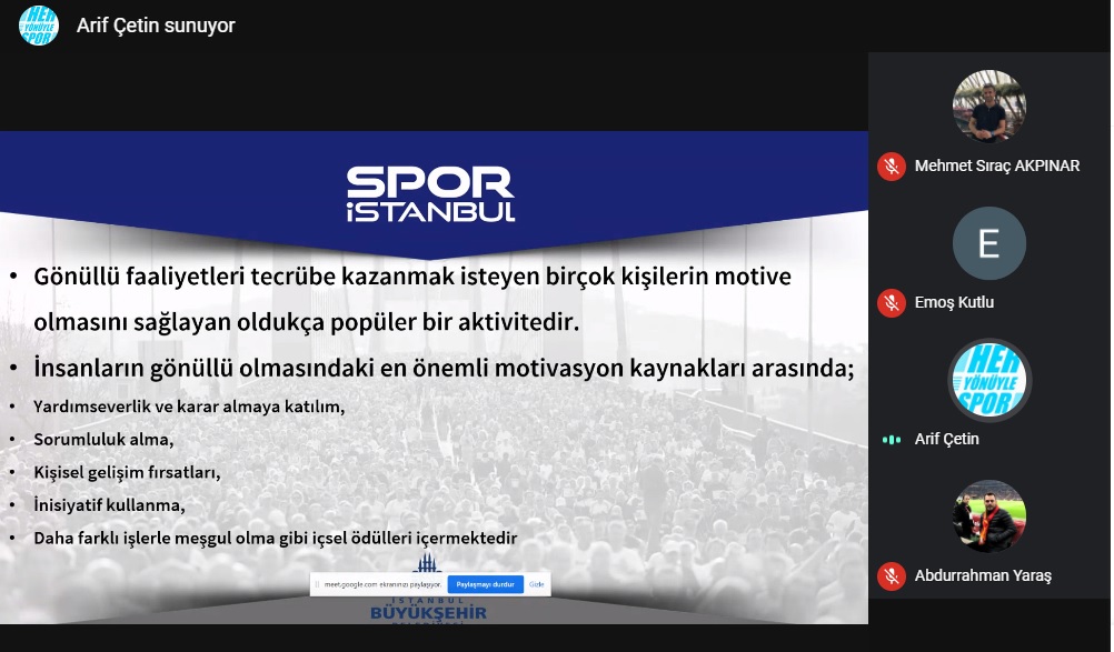 sorgedorg's tweet photo. Avrupa Komisyonu tarafından desteklenen, Erasmus+ Spor programı kapsamında yürüttüğümüz “Integration of Refugees Through Sport” başlıklı projemizin #ERASMUSDAYS etkinlikleri kapsamında Dr. Arif ÇETİN tarafından "Spor Organizasyonlarında Gönüllülük" semineri düzenlendi. https://t.co/97yyZyCaUs