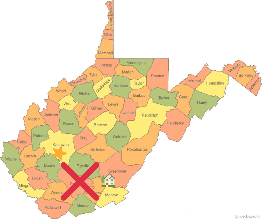 The book follows John Cline, a man from southern WV who went to law school at age 53 so that he could represent coal miners stricken by black lung. For reference, this is taking place near the red . The capital is Charleston ().I’m from Greenbrier co (the ).