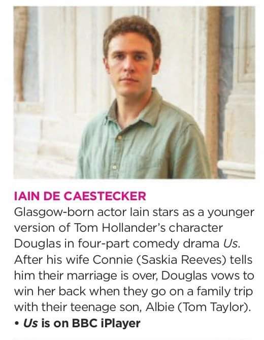 DeCaesteckerBR's tweet image. 📌| Iain De Caestecker é destaque na revista Woman UK dessa semana com o seu personagem jovem Douglas Petersen na minissérie Us da BBC One.

#IainDeCaestecker #UsBBC