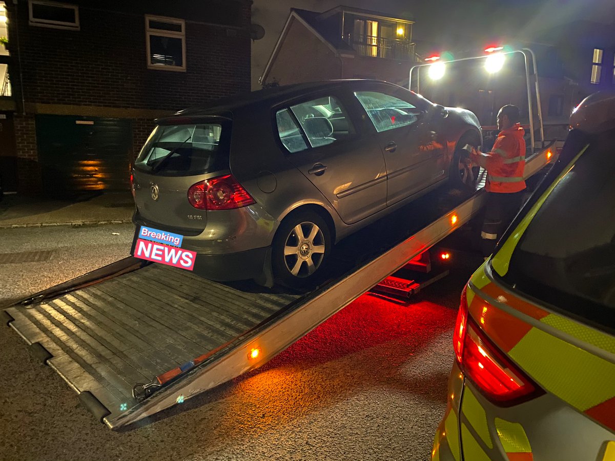The team have arrested a male for Obstruction of a drug search, no insurance, no driving license and Public order offences. Their car has also be seized and taken to the car pound. #SpaceForOne