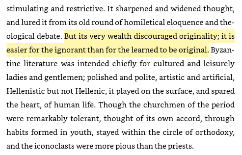 34/ The Byzantine Renaissance (9-10th c. AD) & the transmission of Greek heritage "But its very wealth discouraged originality; it is easier for the ignorant than for the learned to be original."