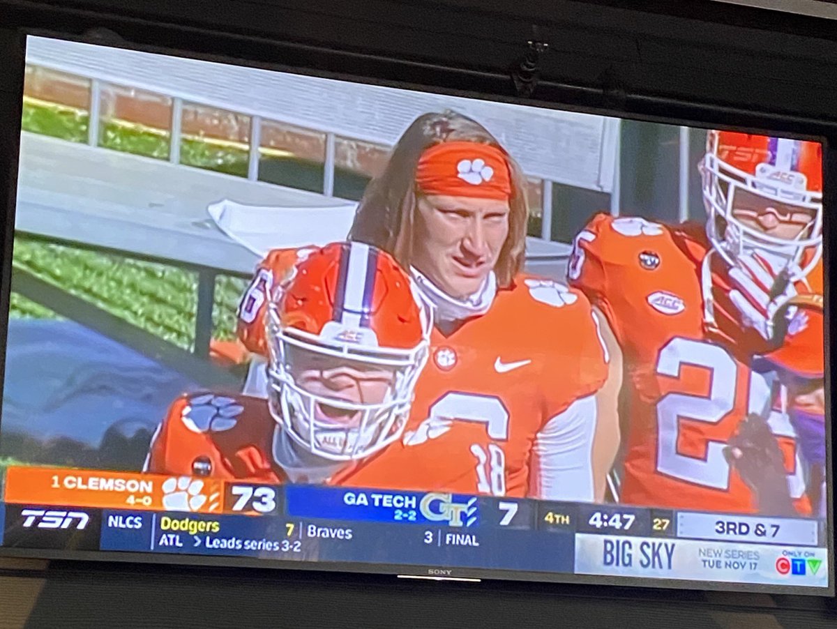 DustinPlett's tweet photo. @Trevorlawrencee  lmao is this really necessary? #Clemson #football https://t.co/oJBsFaAKa3