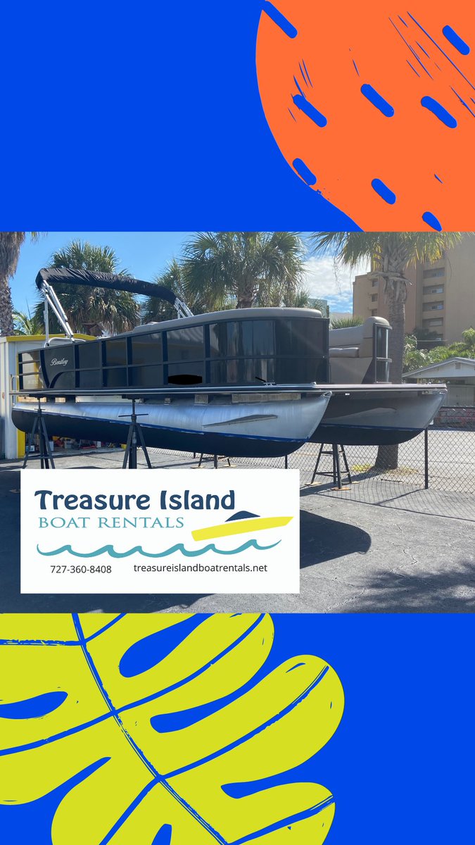 Fall means time to add a new pontoon boat to the Treasure Island Boat Rentals fleet. 🚤🏝🌞😎