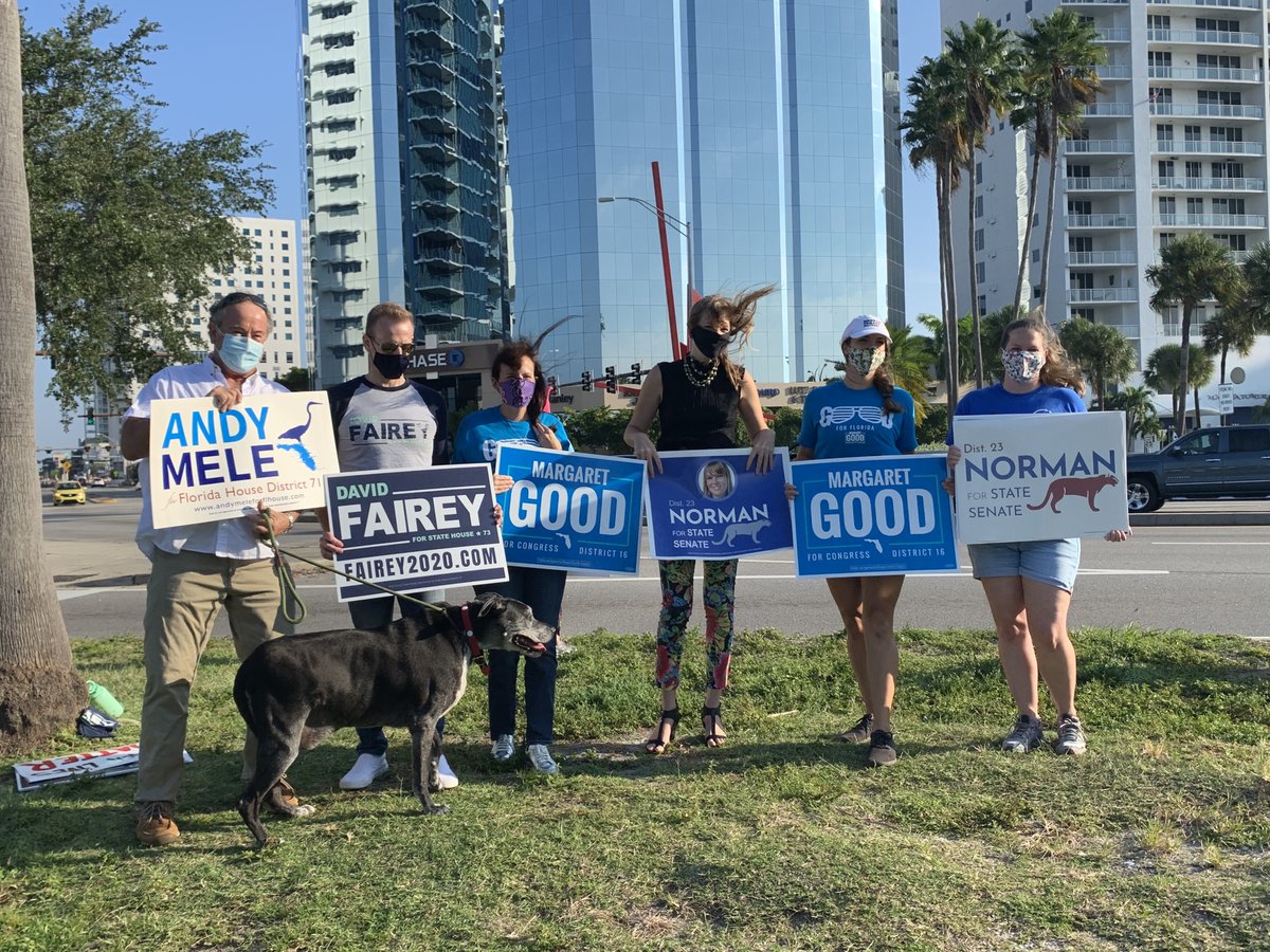 Our amazing Sarasota county @MomsDemand leads @ktcian and @thatmomfromfl with #GunSenseCandidates David Fairey, for Florida House, District 73, 
@GoodforFlorida , and 
@NormanFlSenate, as well as @mele_71 !! 💙💙 #MomsAreEverywhere