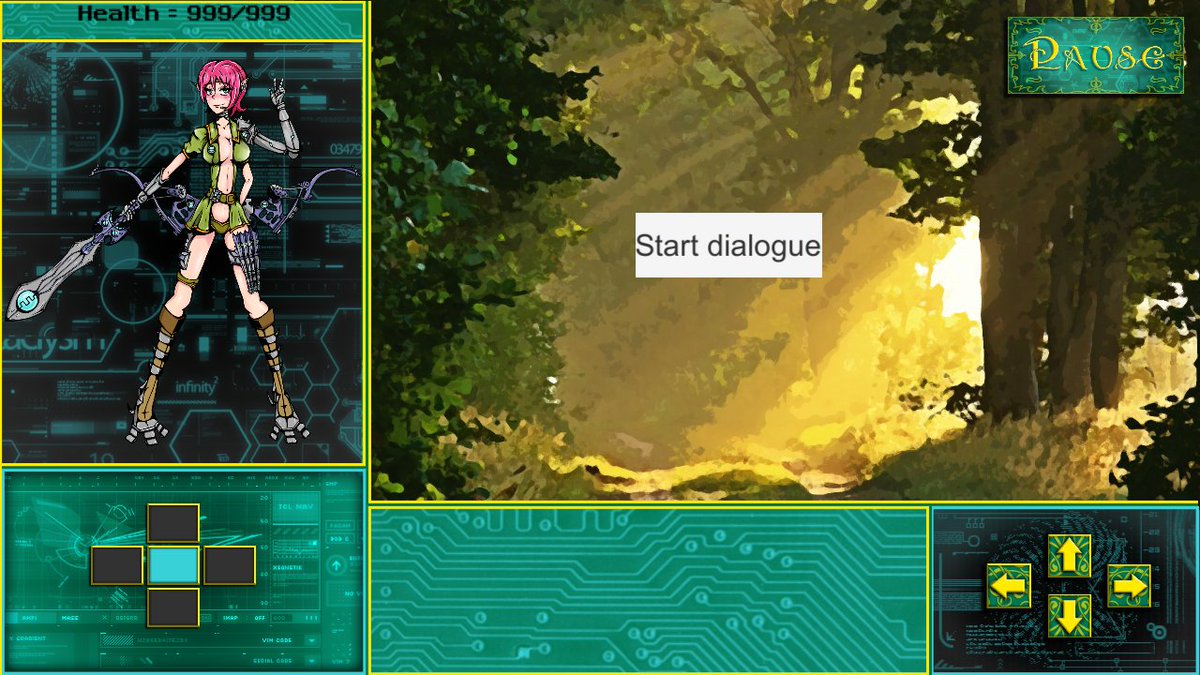 I made an ability to heal up through dialogue window!
Now I gonna work on interface and location.
Demo is coming real soon now!