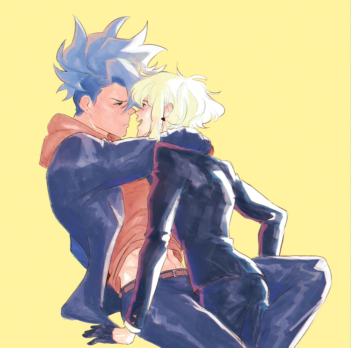 cyndachoo's tweet photo. haha full homo bro #promare #galolio https://t.co/JTd8cgc03k
