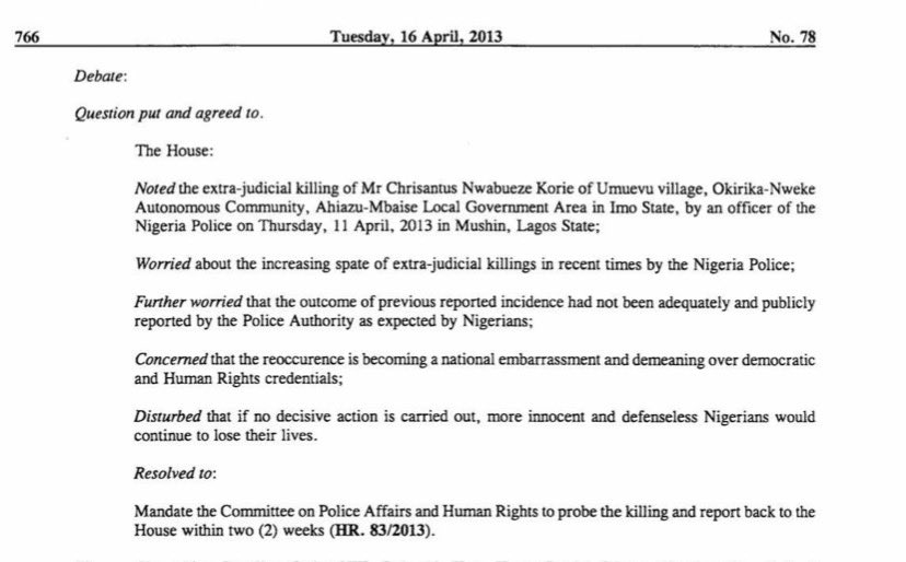 Despite my best efforts, the police would not investigate his murder and did everything to obstruct. I also helped to petition a committee of Nigeria’s National Assembly to probe the killing and report back to the House within a timely manner.