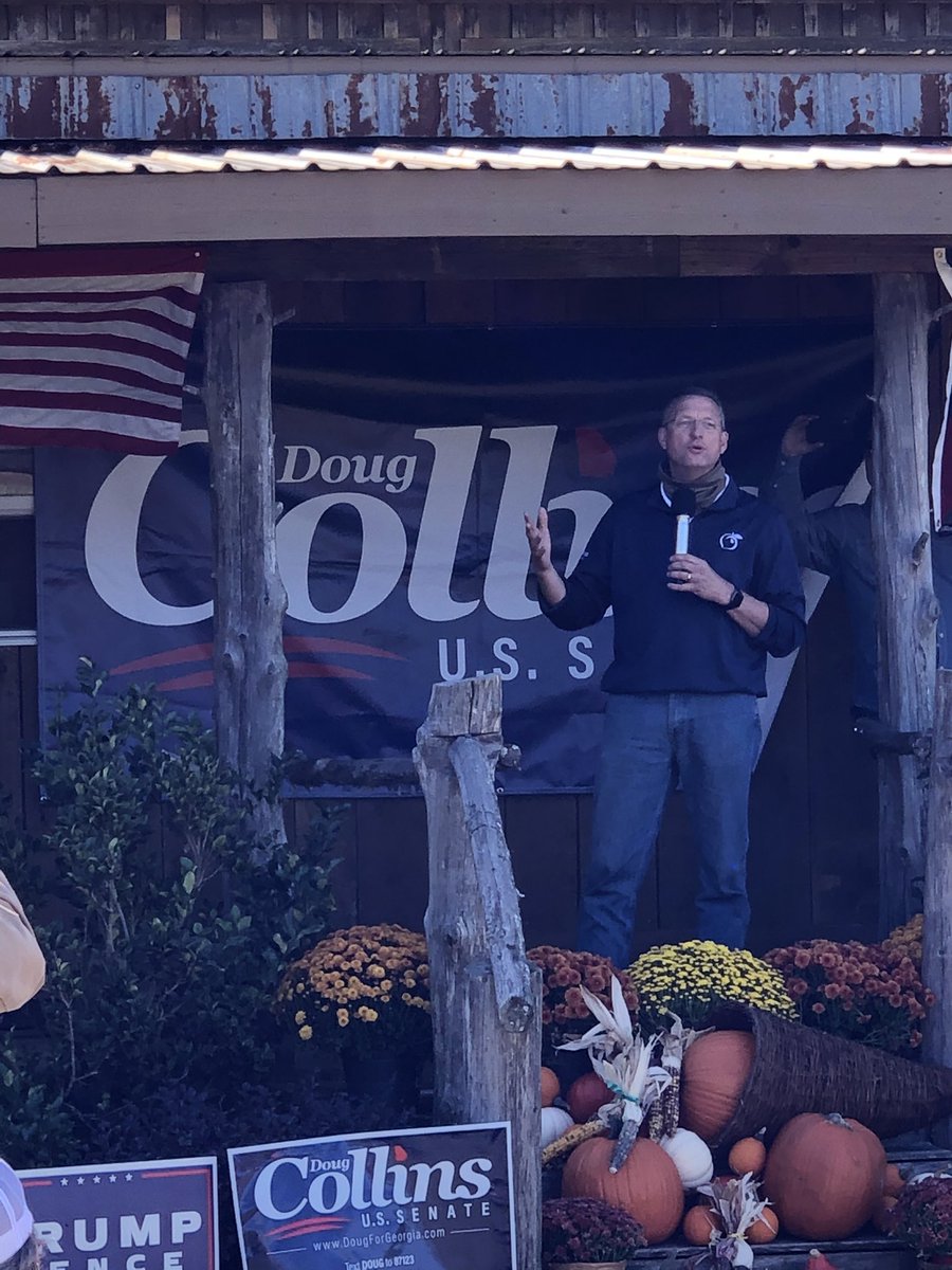 We’ve arrived at Georgia Agriculture Commissioner Gary Black’s farm for our third stop of the day! #TrumpDefenderTour