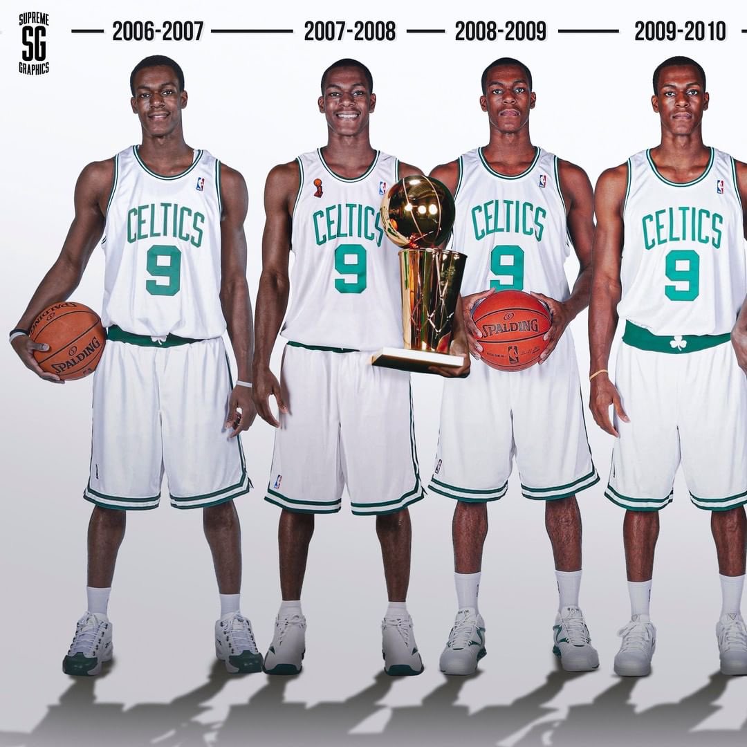 RTNBA's tweet photo. Rondo throughout the years 🏆🏆 https://t.co/vr8m7A3RPJ