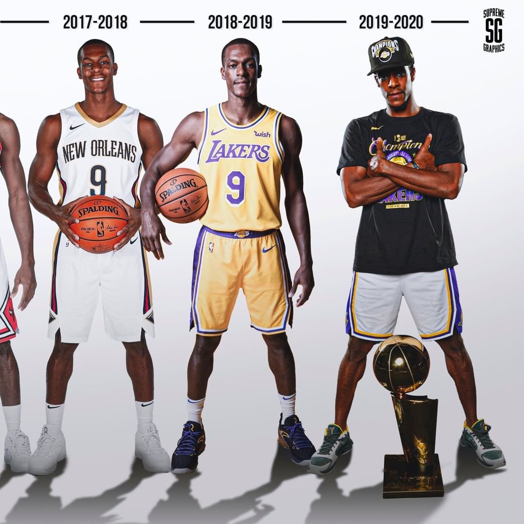 RTNBA's tweet photo. Rondo throughout the years 🏆🏆 https://t.co/vr8m7A3RPJ