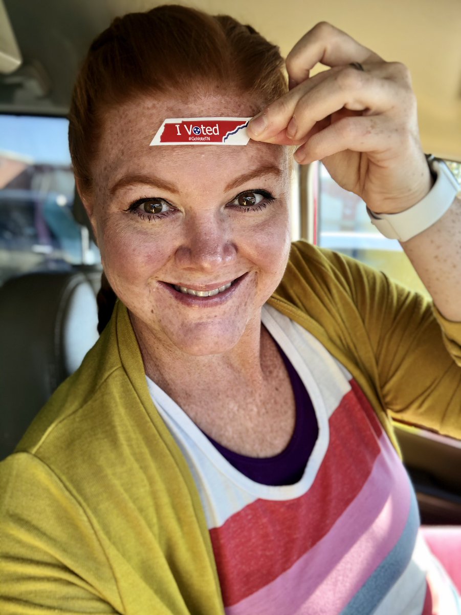 betharooni's tweet photo. Get it done, friends! Make a plan and rock that vote! 

#IVotedEarly #Vote2020 #thoseteeththo #GoVoteTN https://t.co/uRkvkQQSzZ