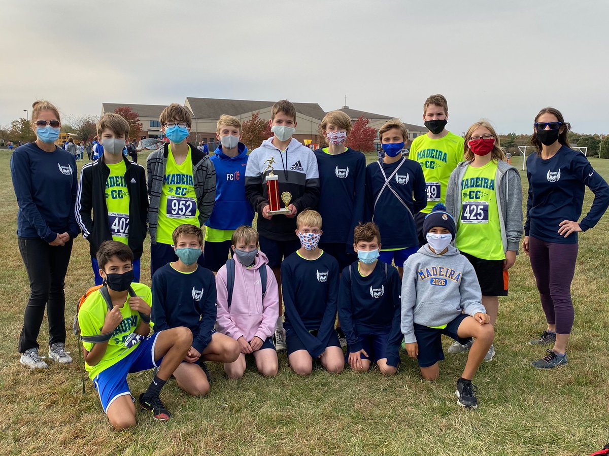 KenjiMatsudo's tweet image. MMS Cross Country blows away the field as both our middle school teams are CHL Champs and Madeira had the first place runner in both the girls and boys races.  Go Madeira!