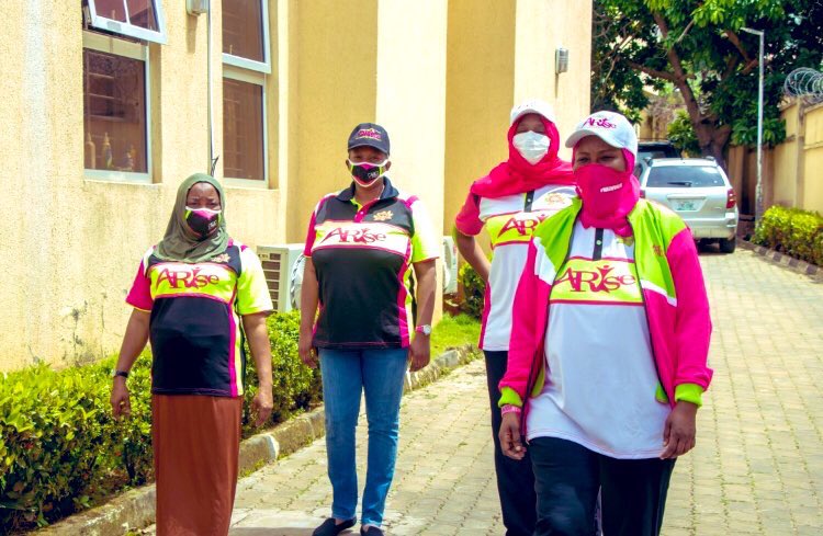 Sadiq_Maiyaki's tweet photo. #Arise Super Humanitarian First Lady Kebbi State @KBStGovt, Dr. Zainab Shinkafi-Bagudu (@DrZSB), Cluster Joined @Arisewomenng to work for life at Abuja this Morning.

#stayalive 
#Arisewalkforlife https://t.co/s2qtGl40b1