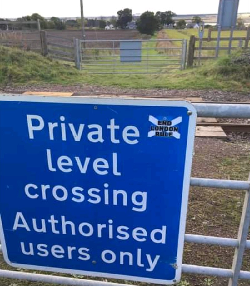 40. The  @ObanTimes and Lochaber Times welcomes the separatist walkers to Oban but makes no mention of their notoriety or their stickering Scotland campaign.