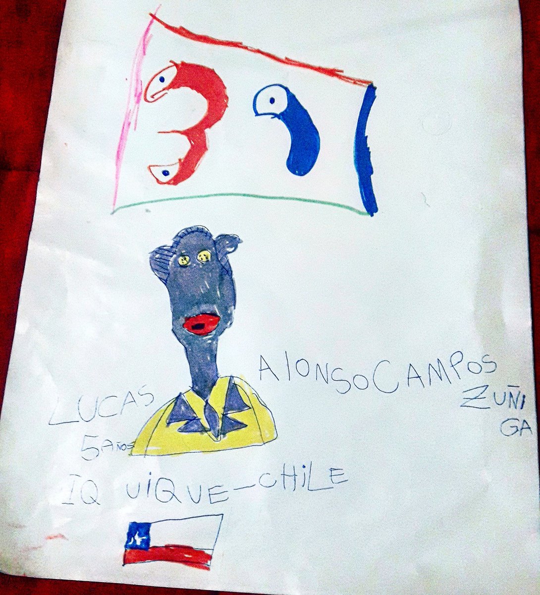 Fanstuff del día: Tulio por Lucas, desde Iquique.