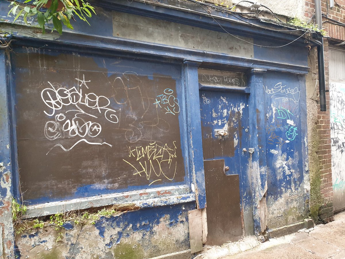 Grafton Sreet, Cork city, could be an amazing city centre lane with indy shops & cafes instead we have decaying shopfronts & warehouses this one had lots of character in its dayNo.130  #regeneration  #respect  #heritage  #economy