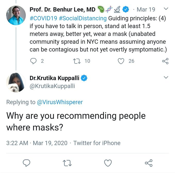 sorry, gotta tack on more on the end.here she is attacking other docs for recommending masks.switches teams, plays the same game.do we think she knows it was hippocratic oath and not hyppocritic oath?(and this woman has testified to congress)