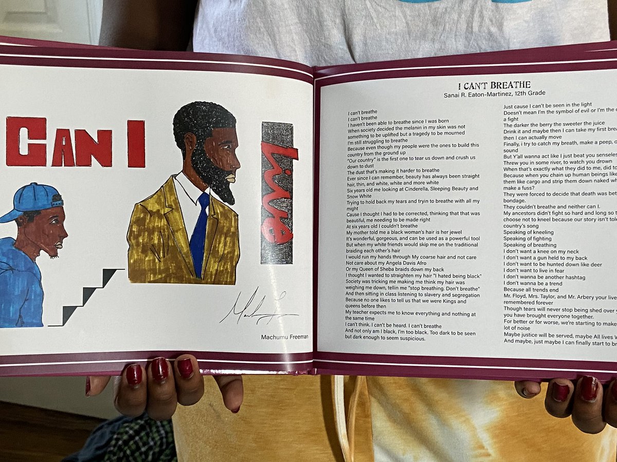 OEatonMartinez's tweet photo. My Sanai was a finalist in the National Youth Foundation’s “I Matter” poetry contest for her poem “I Can’t Breathe”. A recording of her reciting the poem debuted on @pgparks #VirtualJuneteenth and was shared again during @MDLynchingProj conference today. ✊🏾🇵🇷 https://t.co/o9Q6sxkd51