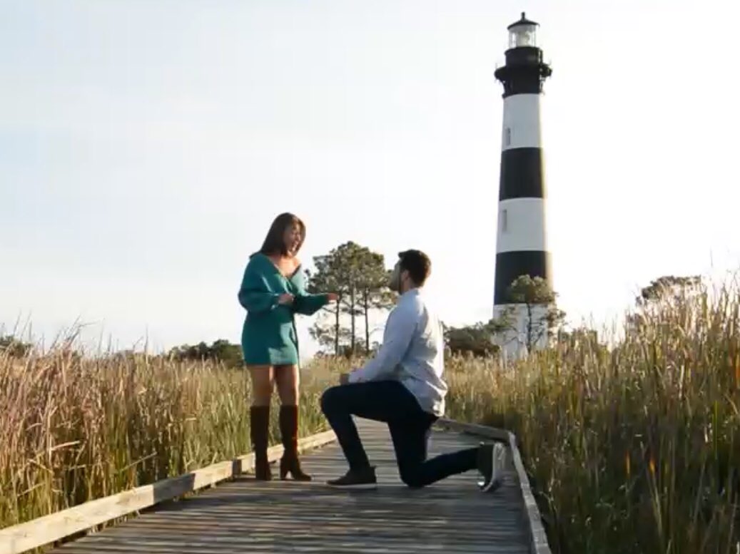 cvmckee's tweet photo. She said yes! Congratulations to ⁦@colin_mckee⁩ &amp; ⁦⁦@nahatrd⁩ . Welcome to the family Natalie https://t.co/P92bIydDql
