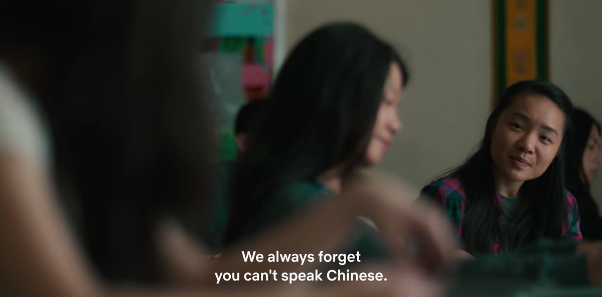 Leila’s struggle between being Chinese, adopted and somewhat Jewish was an interesting arc I wish was developed more, it’s relatable. There is absolutely discrimination within cultures etc where ur made to feel less than for not being totally that ethnicity.  #GrandArmy