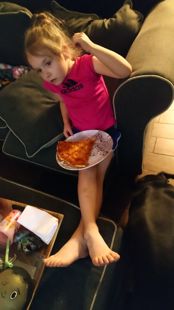 This lil miss  joined me for my #GhostNation evening 👻
Starting her fascination young like her momma. 
#McKennaMenace