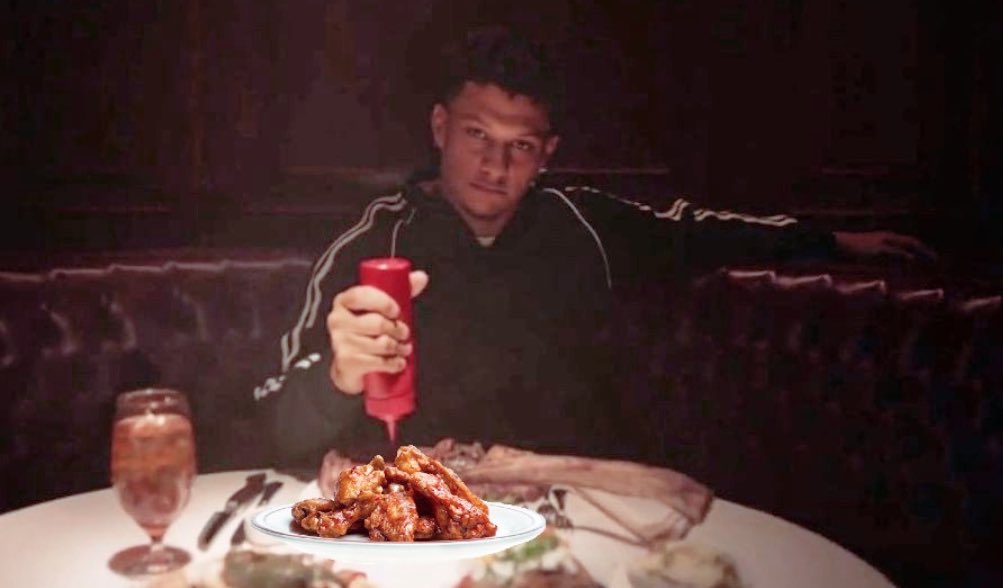 𝙏𝙖𝙞𝙡𝙜𝙖𝙩𝙚 𝘽𝙚𝙚𝙧𝙨 on X: "Patrick Mahomes dips his wings in  Ketchup https://t.co/ESxb0Zc2BZ" / X