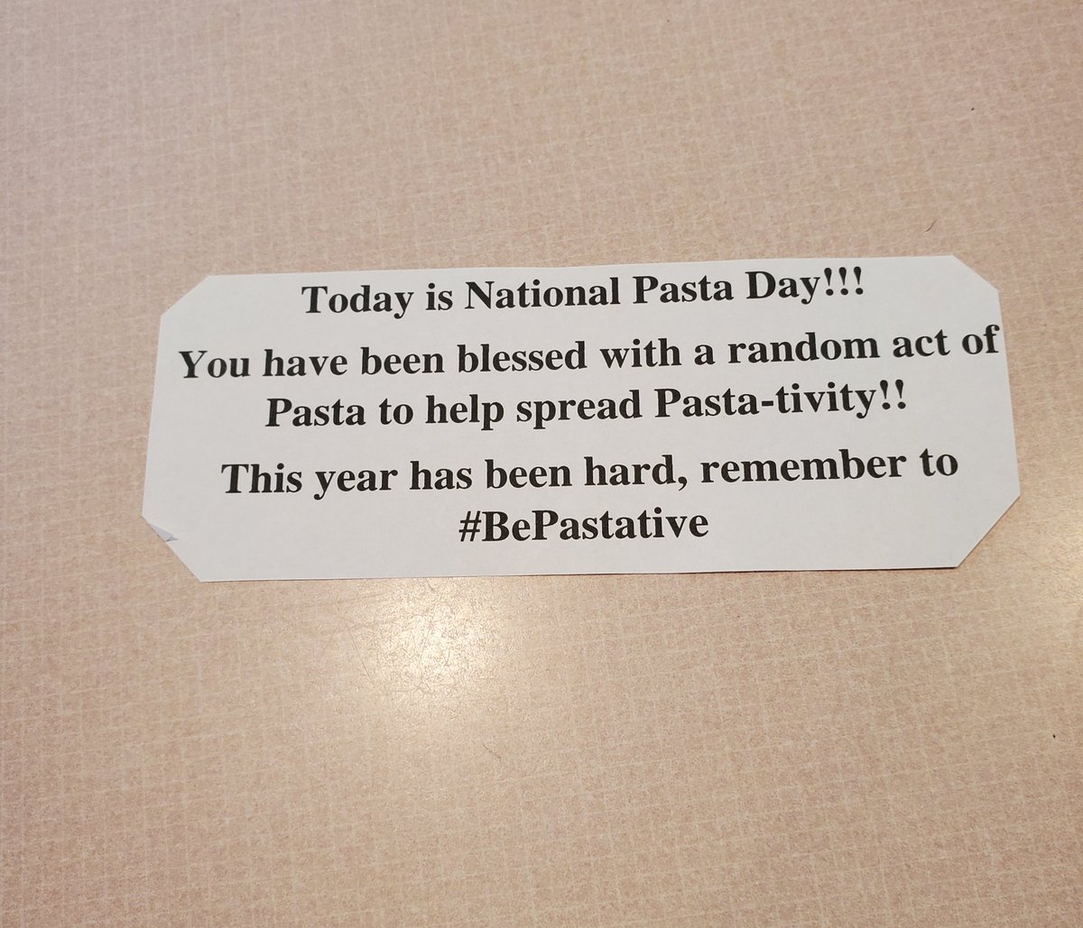 HilaryMarie_88's tweet photo. Happy #NationalPastaDay! Im spreading #Pastativity everywhere I go with #RandomActsofPasta!!! Thanks @olivegarden for the idea!!β€π https://t.co/mxtVQJL2k6