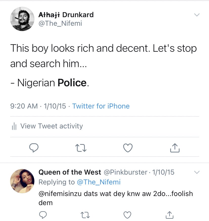 I’ll stop here with my struggle. See why these bastards need to go  #EndSARS   