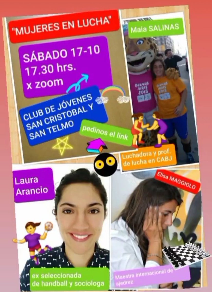 Gran charla para seguir pensando la tarea docente, el trabajo con adolescentes y el rol de la mujer en el deporte. Grandes referentes nos acompañaron y enriquecieron el espacio. Gracias <a href="/ElisaMaggiolo/">Paola Elisa Maggiolo</a> #LauraArancio y #MaiaSalinas #ClubDeJovenes #EscuelaAbierta