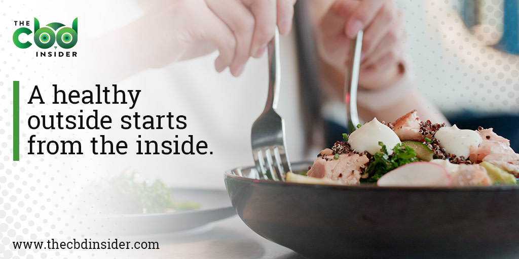 A #healthy outside starts from the inside. #cbd 💡