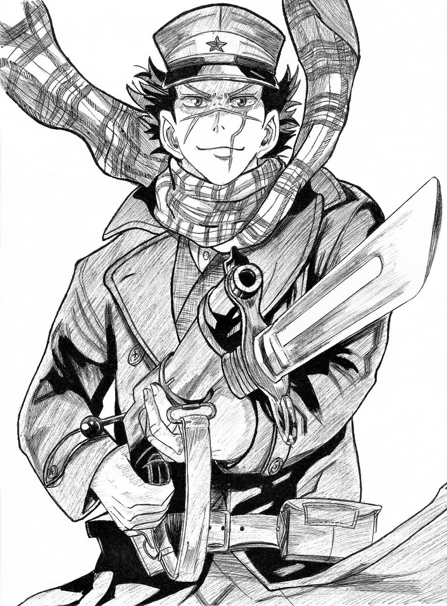 Oscar Scattergood در توییتر Yo Y Mi Afan De Dibujar Cosas Que Se Me Van A Desquiciar En Algun Momento En Fin Aqui Un Dibujo De Saichi Sugimoto De Golden Kamuy