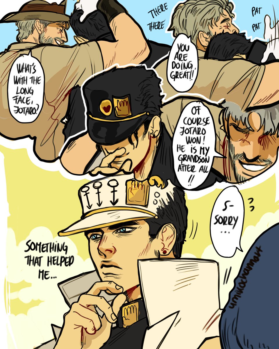 Jotaro claiming his dad role and collecting Joestar relatives like Thanos collecting the stones ??✨ #JoJosBizzareAdventure 