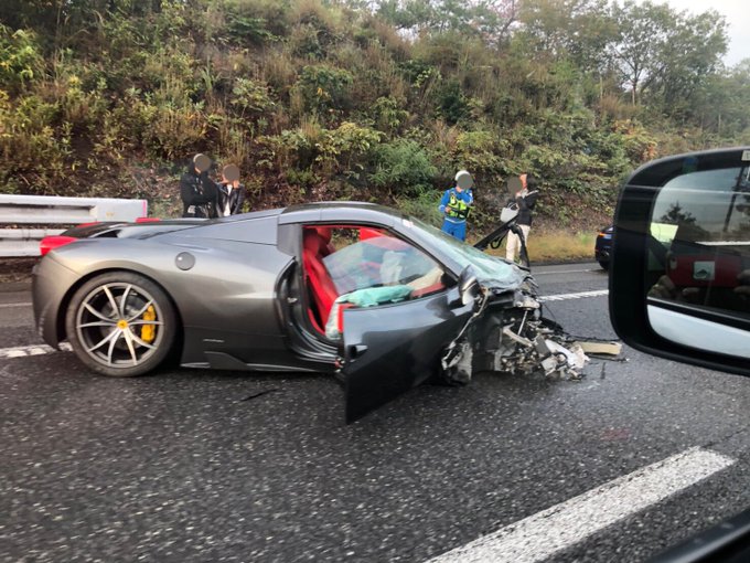 事故 中国道 下りの西宮山口jct付近で事故 スポーツカーが大破 渋滞続く 現地の画像や動画まとめ まとめダネ