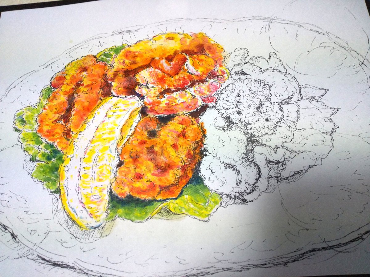 ねこい 元ギャラリーねこい 7月日亀田イオンカルチャースクールで水彩色鉛筆塗り絵教室をします No Twitter 本日のイラスト 亀田縞のにゃんこコースターでお世話になっております Asaya 13 さんの唐揚げが食べたくなったので ぬりえを っ W っ イラスト