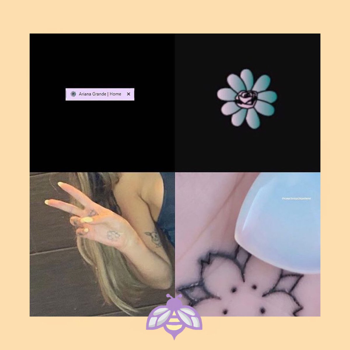 Buzzing Pop Fans Notice That Arianagrande S Hand Tattoo Of A Flower Closely Resembles The Flower Displayed On Her Website Teasing Her New Album Positions T Co Juutjptw