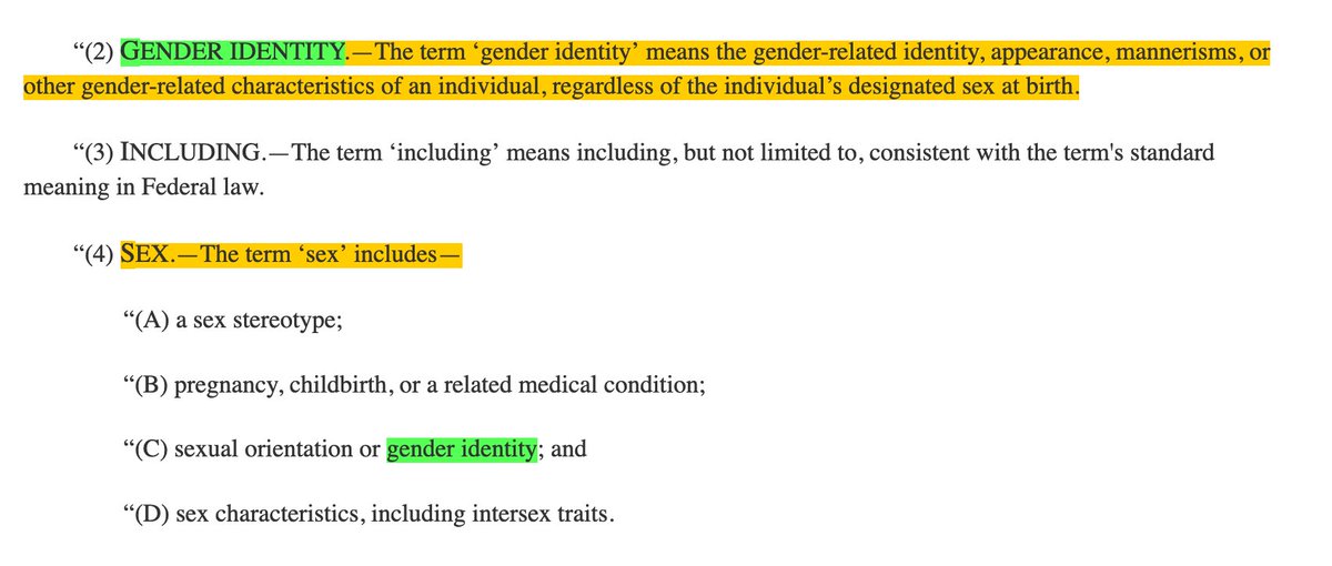 People aren't talking nearly enough about the Equality Act that Biden says he'll enact within 100 days of taking office.This act changes the definition of "sex" in the 1964 Civil Rights Act to include "gender identity." This will make all sex-based rights impossible to enforce.